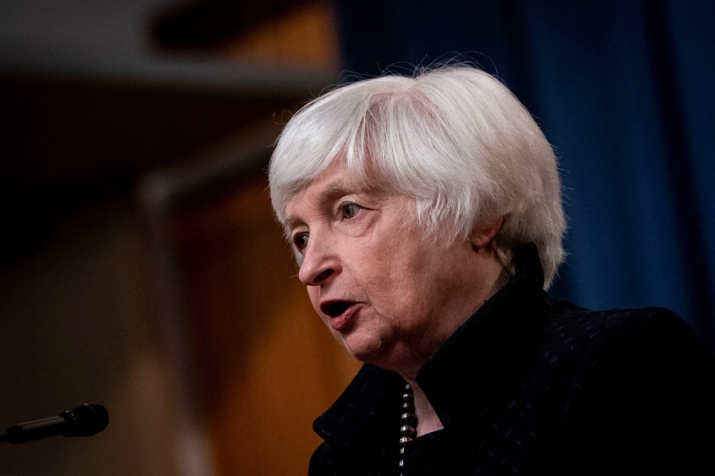 Janet Yellen calls for frozen Russian assets be seized to fund failed war in&nbsp;Ukraine